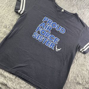 Air Force Falcons Shirt Womens Extra Large Blue White Proud Sister USAF USA